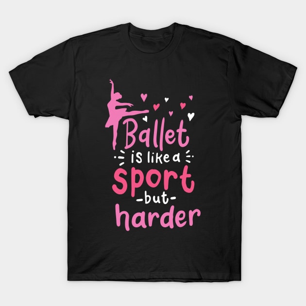 Ballet Dancer Ballerina T-Shirt by KAWAIITEE